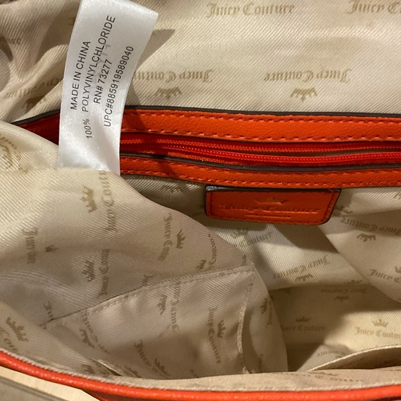 Juicy Couture Salmon & Gold Backpack Purse - Picture 9 of 11